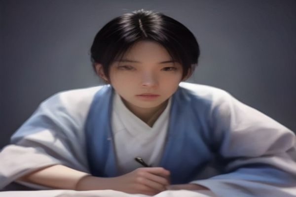汤不热平台创意内容展示界面，蓝色霓虹风格的艺术作品瀑布流布局，展示插画、摄影和设计作品